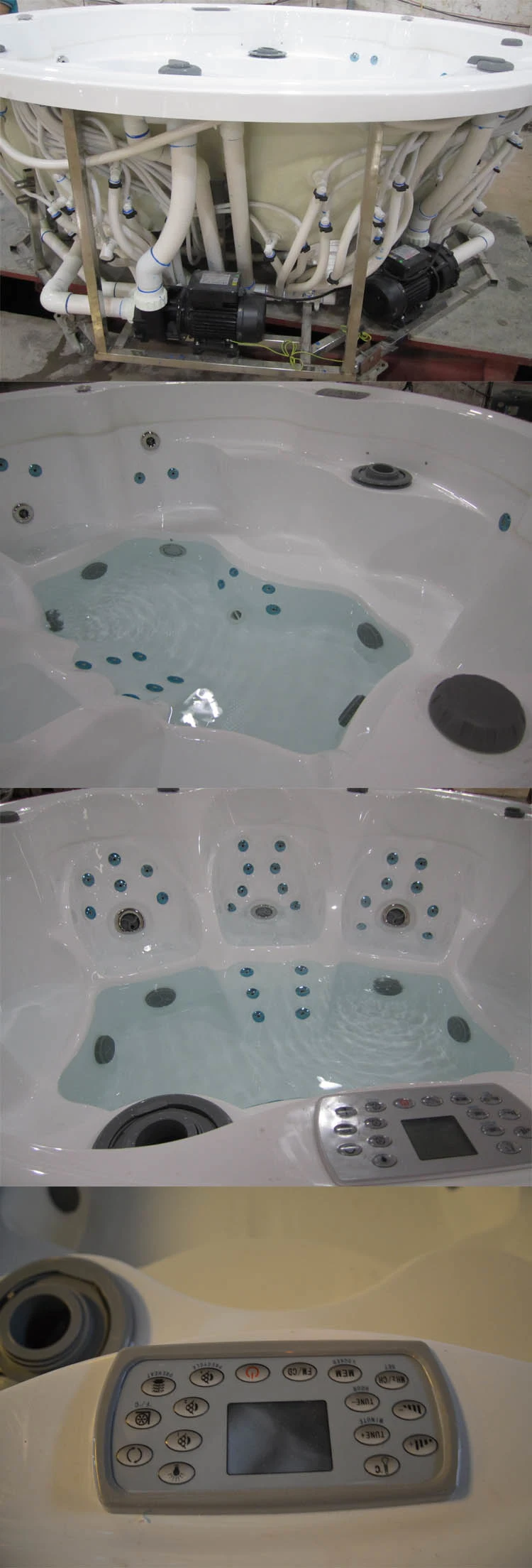 Family 7 People Bubble SPA with Ozone Hydromassage Hot Tub