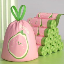 Heavy Duty PE Self Closing Drawstring Garbage Bag