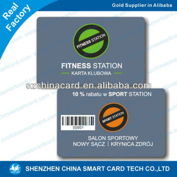 Glossy PVC name Card plastic bussines card