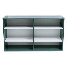 Natural wood bookcase organizer