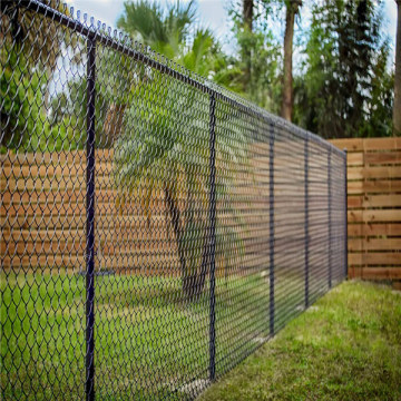 Black used chain link fences for sale factory
