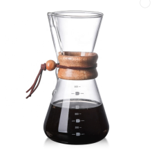 붕규산 유리 물병 및 재사용 가능한 스테인레스 스틸 영구 필터 포함 수동 커피 드립퍼 브루어 커피 메이커에 붓기