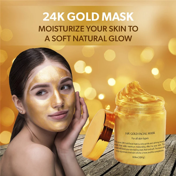 OEM/ODM Rejuvenating Anti-Aging 24K Gold Facial Mask for All Skin Types