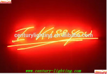real glass I kiss you neon sign