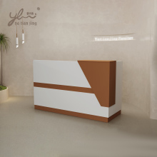 Big front desk reception modern standing reception desk office wooden reception desk