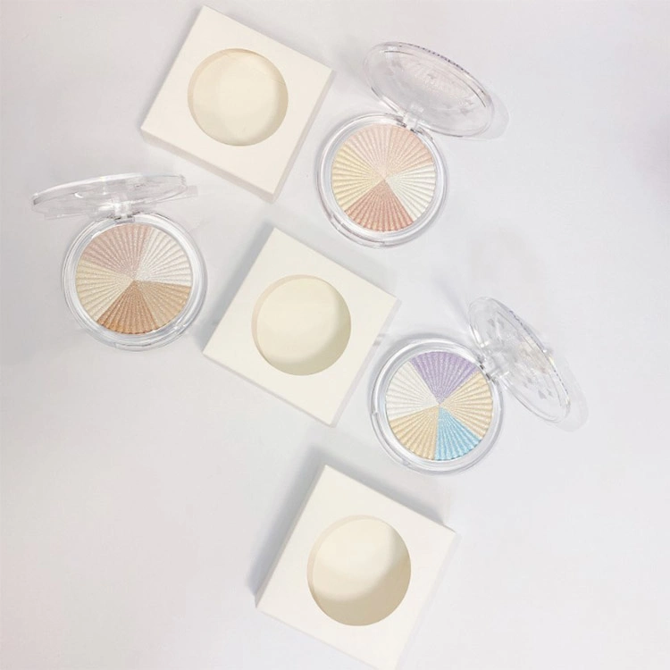 Wholesale OEM 5 Colors Shimmer Highlighter Palette Bronzer Face Cosmetics Highlighter Makeup