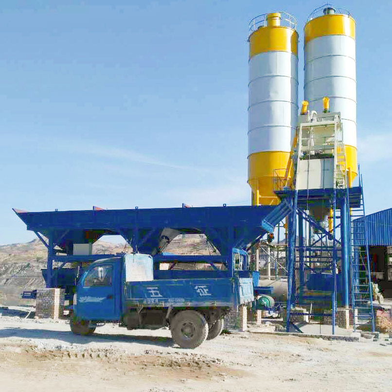 Hopper ready mixed automatic concrete batching plant machine