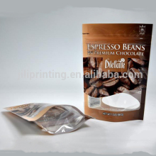 Customized Zipper top Gravure Pringting food grade coffee plastic bag printing