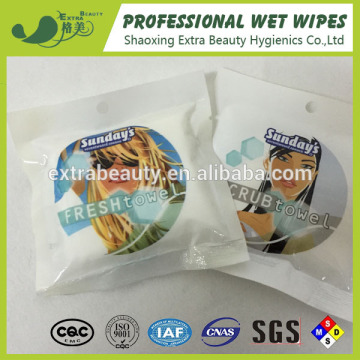 custom wet hand refresher moist towelette