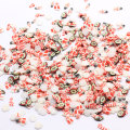 Assortimento 4 * 6MM Tema natalizio Fetta di argilla polimerica Fetta di Natale Holiday Decor Pupazzo di neve Fiocco di neve Babbo Natale Candy Cane Clay Craft