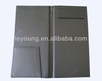 Restaurant Supplies Leather Pub Check Folder with Magnetic clip