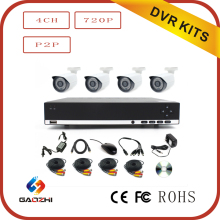 Cctv Ahd camera and dvr 720p 4 channel bullet waterproof security camera system,800 tvl cctv camera,hi-tech cctv dvr