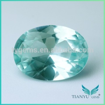Man Made Diamonds Oval Cut Synthetic Spinel Blue Green Spinel Gemstone
