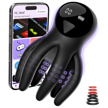 LED Vibrating Cock Ring with Octopus Tentacle