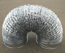 Non combustible flex aluminum foil duct