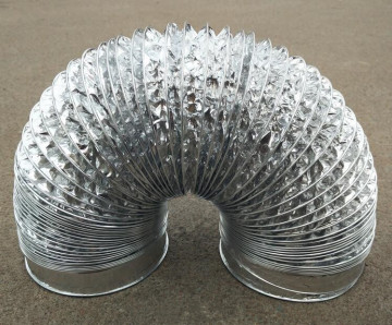 Non combustible flex aluminum foil duct