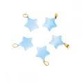 20mm Rainbow Glass Star Pendant for DIY Jewelry