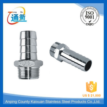 stainless steel barb fittings hose nipple