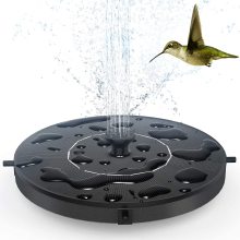 Diy Solar Water Fountain Bird Bath Feeder Bowl Garden Decor Pool Decoration