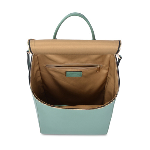 Modern Slim Leather Backpack Simple Day Pack Bag