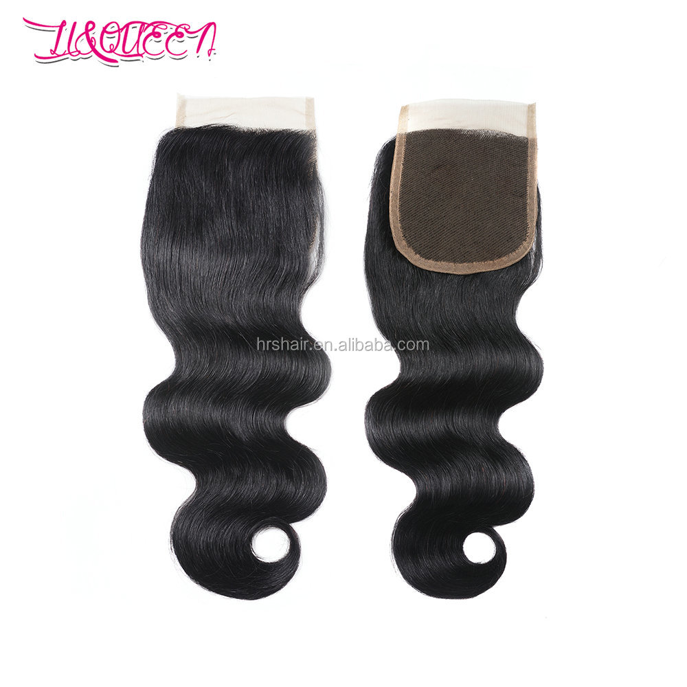 brazilian body wave closure middle 3 free part human hair closure, 10 inch body wave brazilian hair
