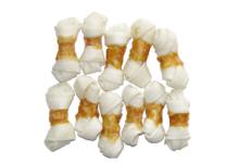 Dry pet food Chicken Wrapped Rawhide Knotted