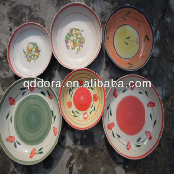 hand painted ceramic plates