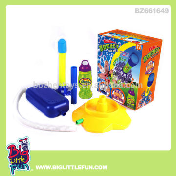Funny soap bubble toy rocket
