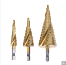 Straight and Spiral Flute HSS Step Drill Bit