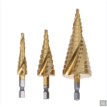 Straight and Spiral Flute HSS Step Drill Bit