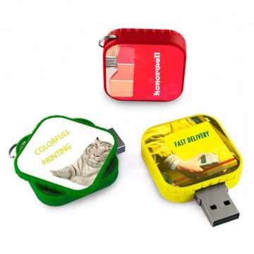 Square swivel usb flsh drive drive