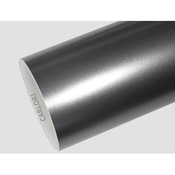 Satin Metallic Hierro Grey Car Wrap Wrap Vinyl