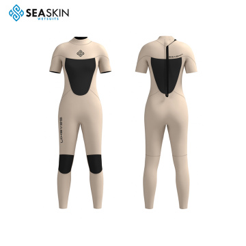 Seaskin Short Short Rear Zip Women&#39;s Springsuit Wetsuit