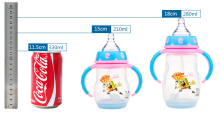 2in1 Plastic Feeding-bottle with FDA LFGB