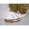 Rose Gold Wall Mounted Corner Shower Organizer