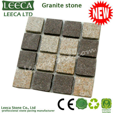 Flamed granite sheet paving stone