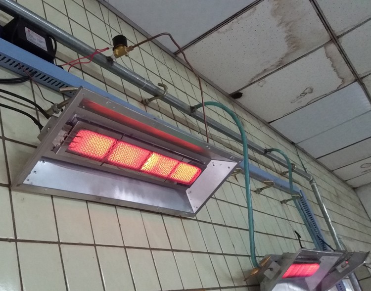 Automatic ignition infrared gas heater for warehouse factory keeping warm
