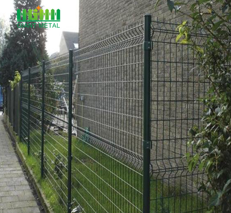 PVC Coated Triangle Bending Welded Metal Fence