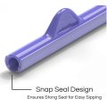 Custom Silicone Straws Snap Open Easy Rengöring