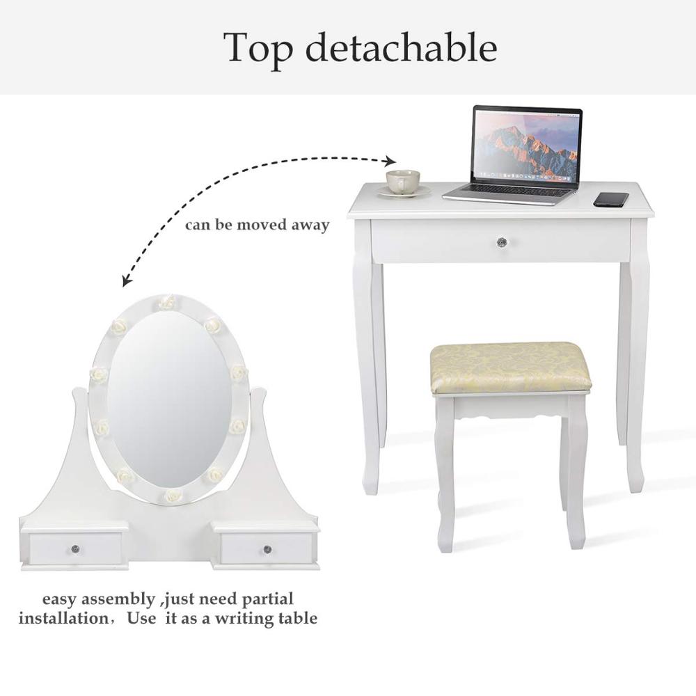 led dressing table