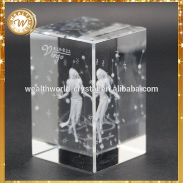 Cheap hot sale glass crystal trophy custom made