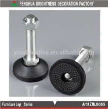 Round Rotary 16mm Threaded Pole Furniture Leveling Glides Leg leveling feet