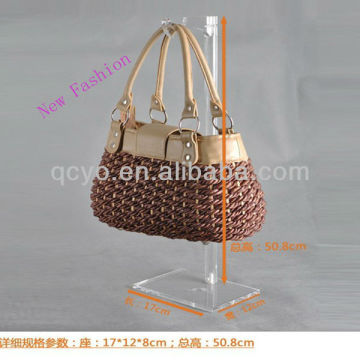 New fashion acrylic customized acrylic clutch bag display