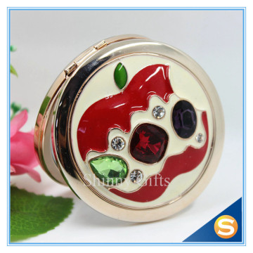 Shinny Gifts Newest Design Round Compact Mirror Folding Small Pocket Mirror