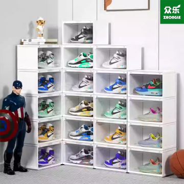 Transparent shoe box storage box acrylic plastic