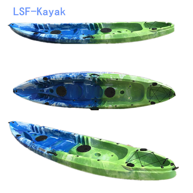 2020 China OEM not inflatable single person sea paddle fishing kayak boat wholesale with aluminum frame seat for sale