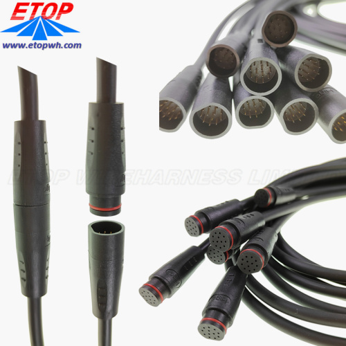 Cable de conector de señal impermeable IP67