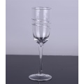 Ensemble de 2 gobelets en verre à vin transparent faits à la main