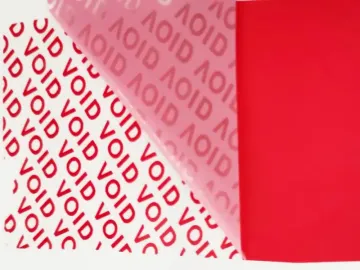 Red Total Transfer Tamper Evident Printing Material