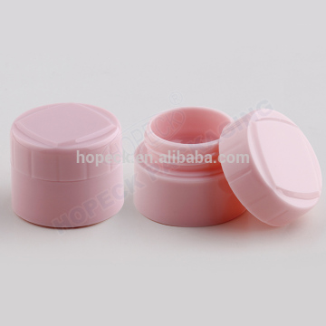 Round shape injection color cosmetic sample jar plastic 5g